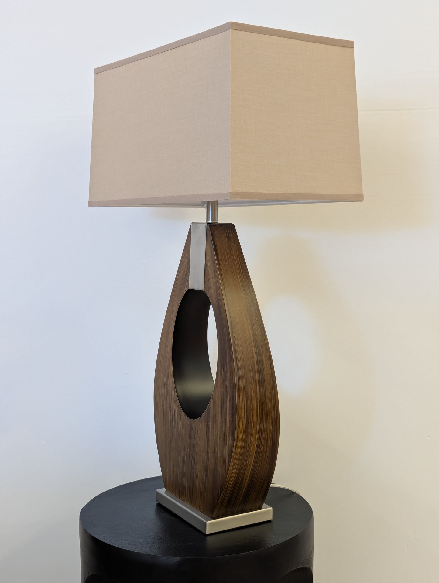 Nova of California Pearson Pecan Wood Lamp
