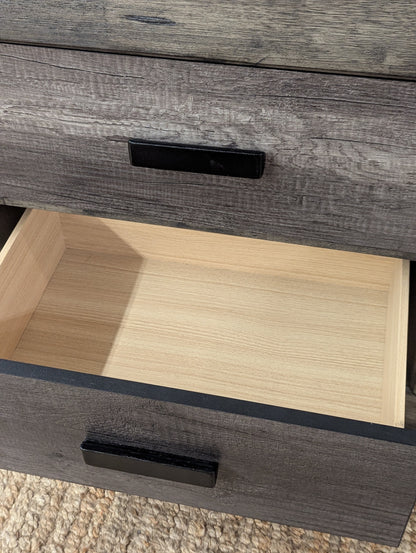 Grayson Rustic Nightstand Grey Oak