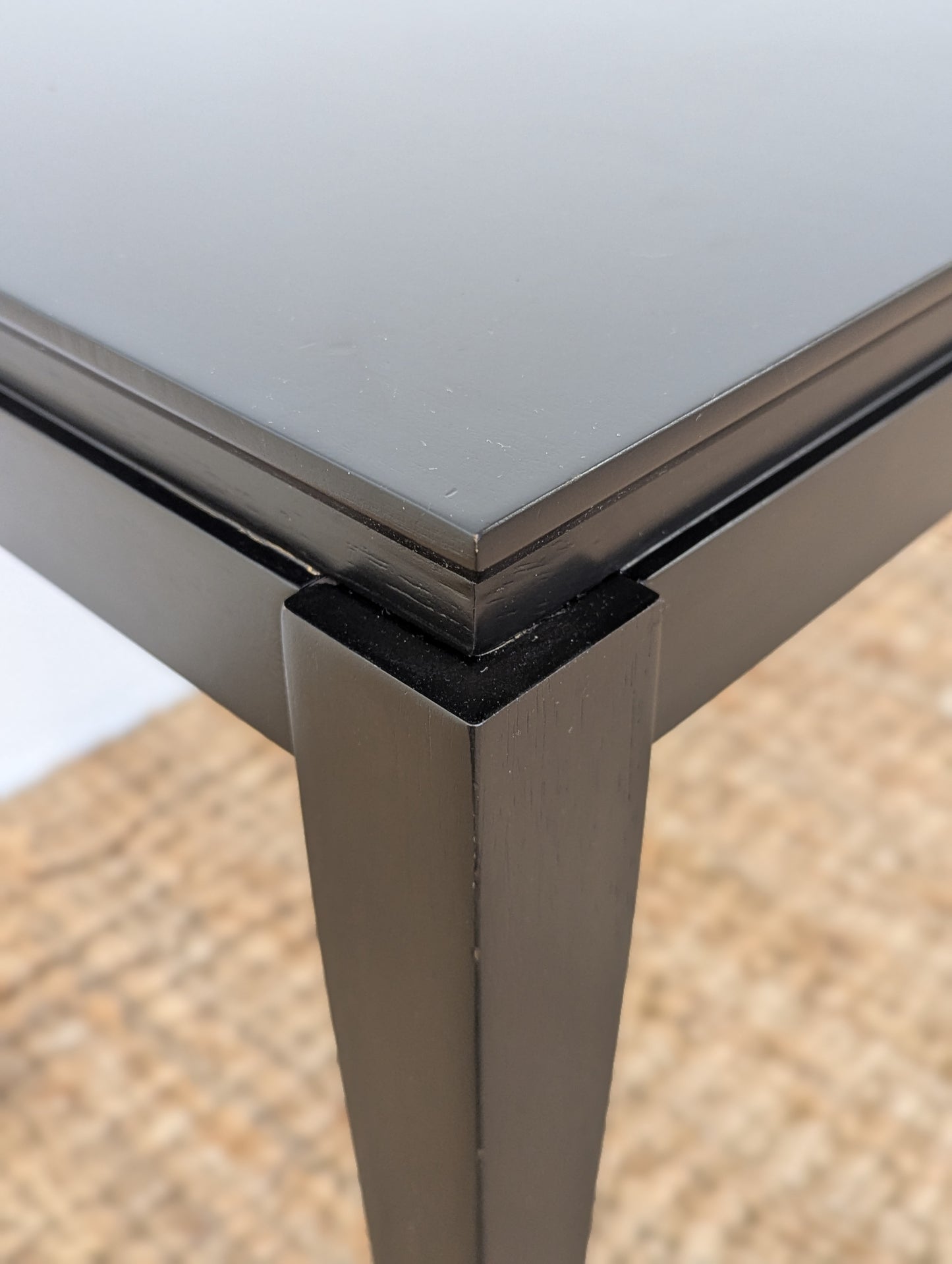 Black Wood Side Table