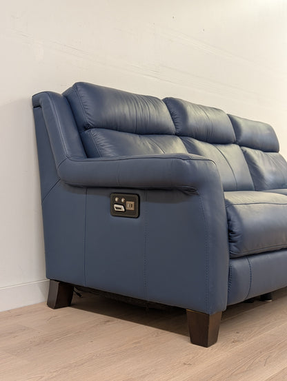 Amax Houston Power Reclining Leather Couch