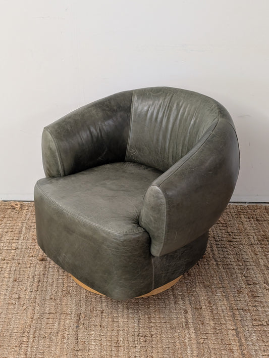 Crate & Barrel Merrick Swivel Chair