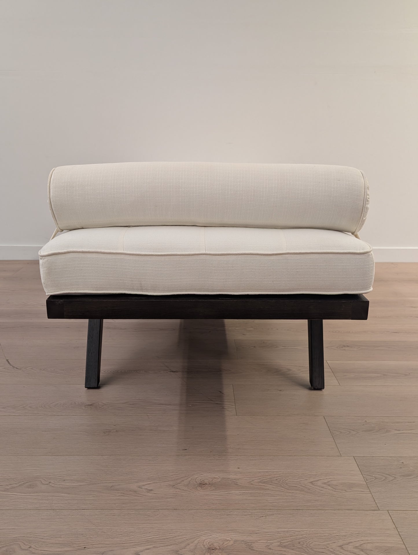 White Linen Chaise Lounge