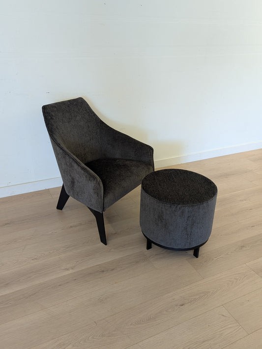 Trica Sara Chair & Marshmallow Ottoman