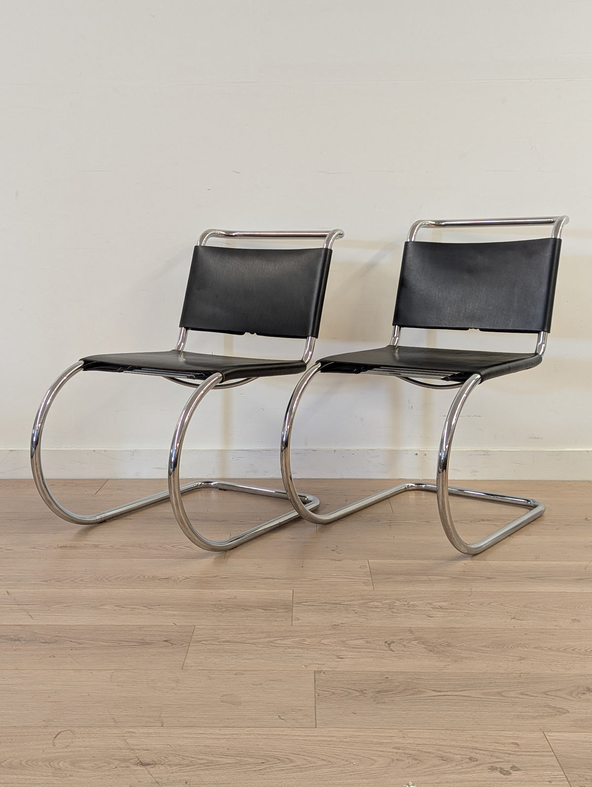 Alivar Italian MR10 by Mies van der Rohe Replication Chair (2 Available)