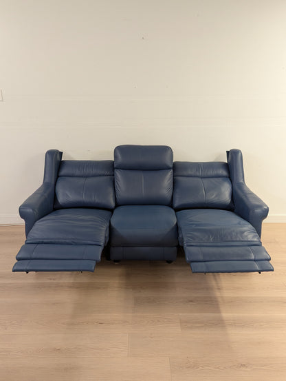 Amax Houston Power Reclining Leather Couch