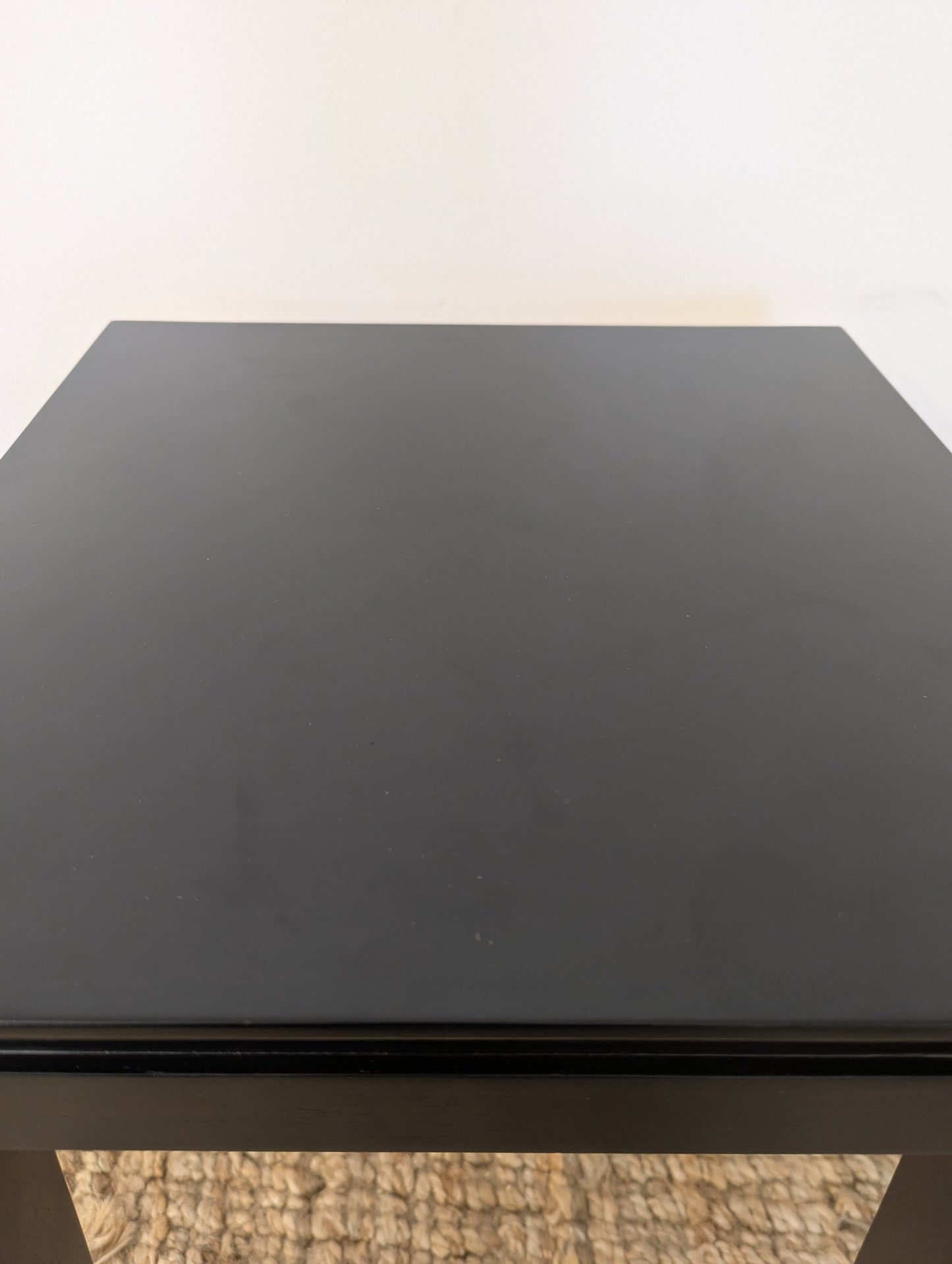 Black Wood Side Table