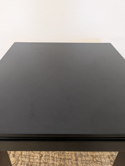 Black Wood Side Table