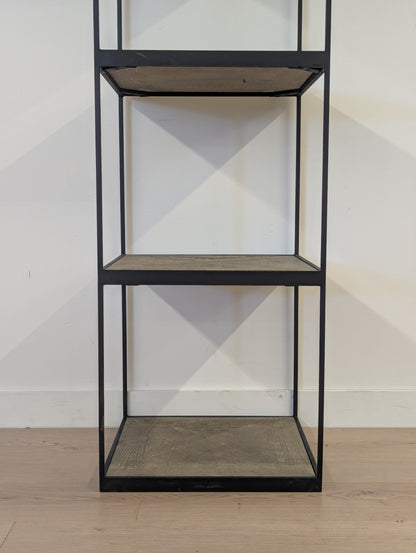 RH Reclaimed Russian Oak Parquet Bookshelf (2 Available)