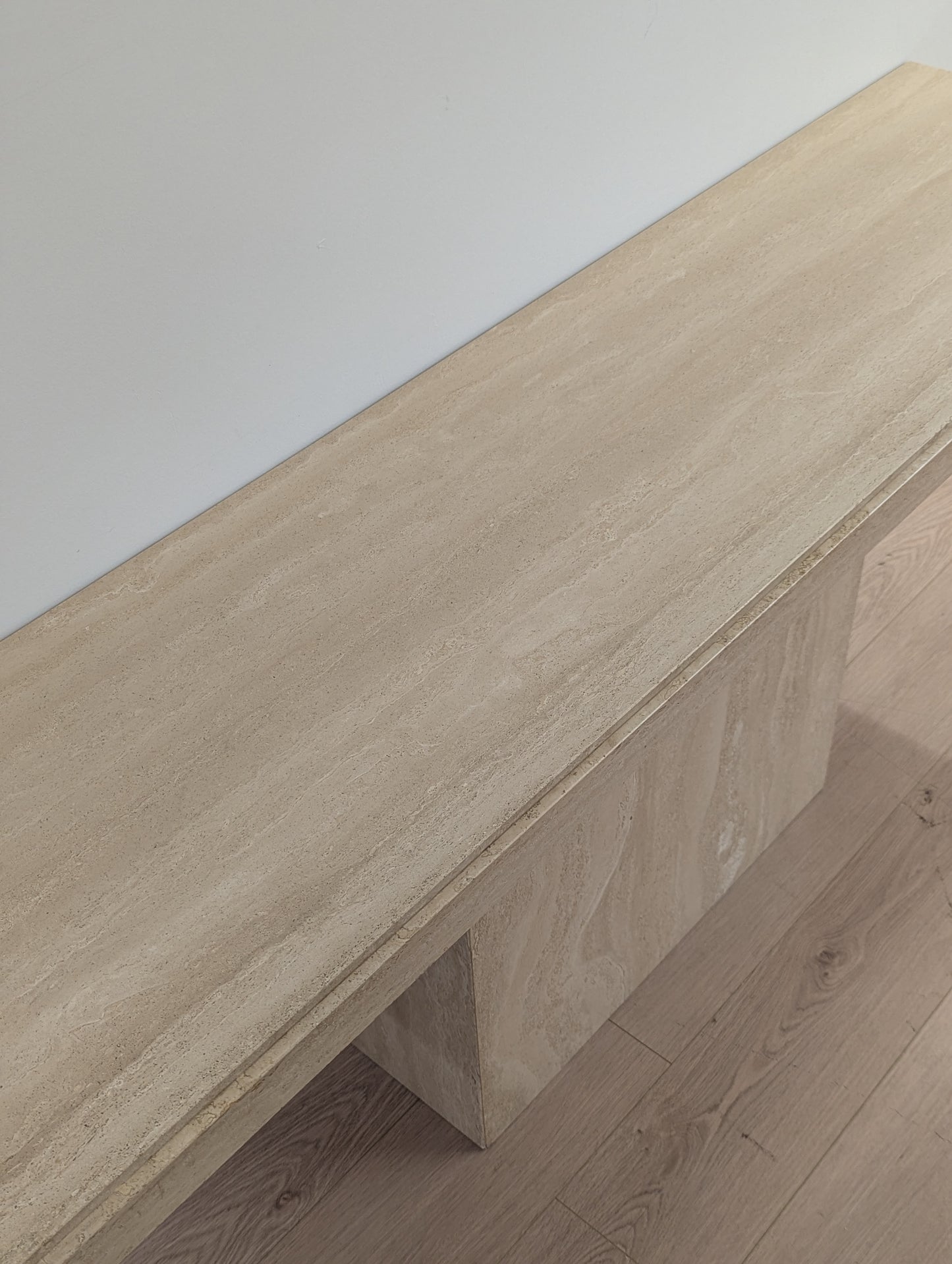 The Art Shoppe Travertine Console