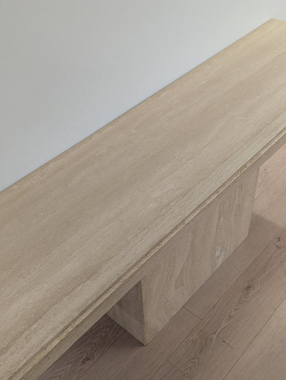 The Art Shoppe Travertine Console