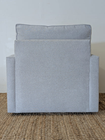 Pottery Barn Comfort Square Arm Swivel Chair