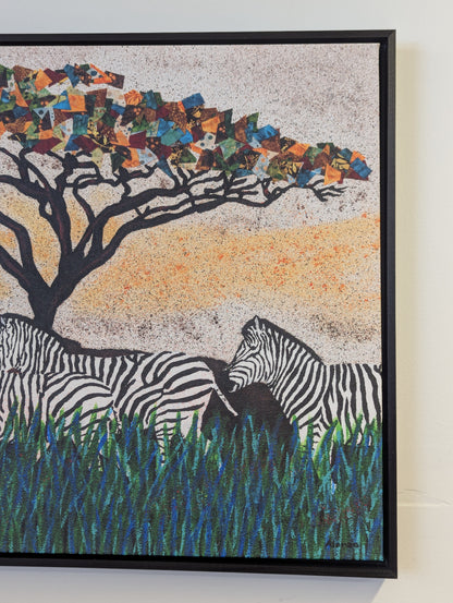 Zebra Run by Alonzo Saunders