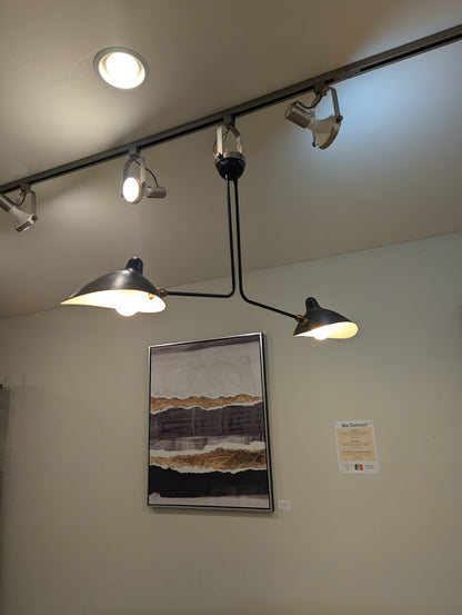 Serge Mouille Ceiling Lamp 2 Still Arms CL/25A