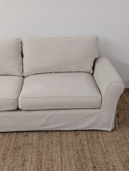 Pottery Barn Comfort Roll Arm Slipcovered Sofa