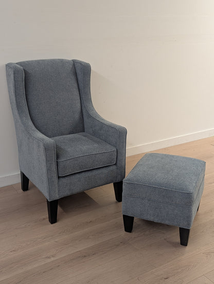 Stylus Rogers Armchair & Ottoman