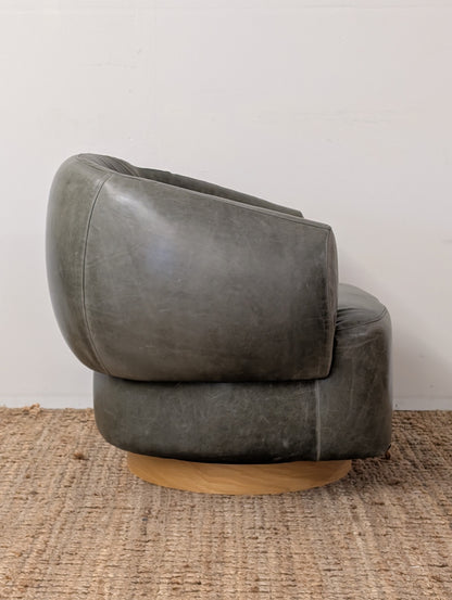 Crate & Barrel Merrick Swivel Chair