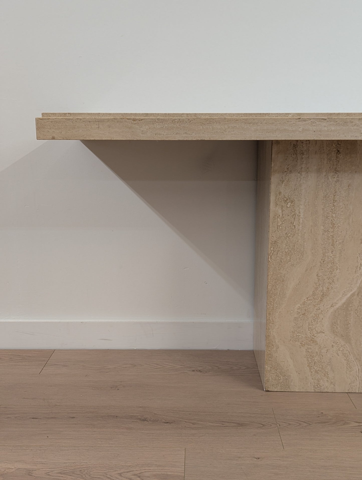 The Art Shoppe Travertine Console