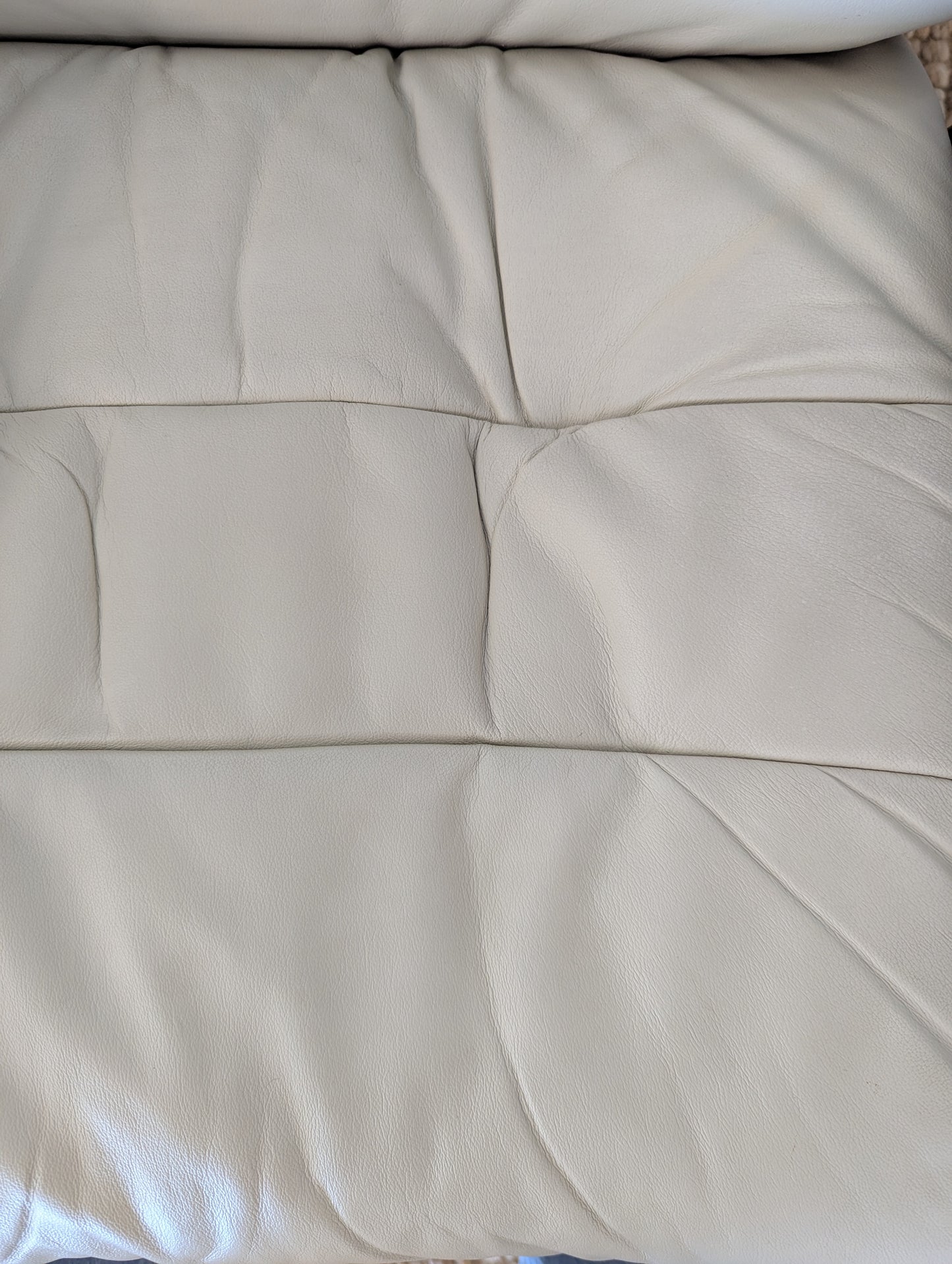 Stressless Opal M Paloma Leather Chair and Ottoman