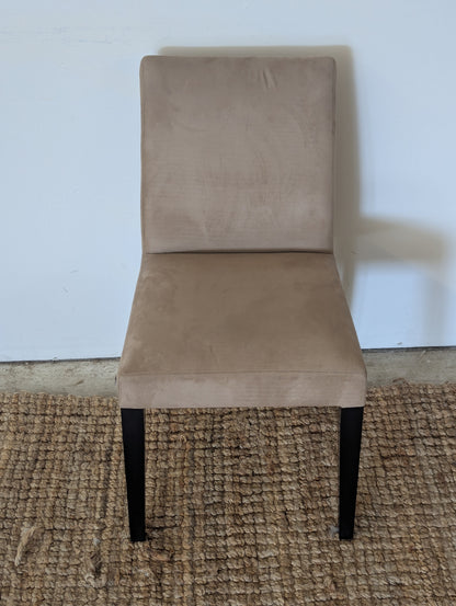 Crate and Barrel Pullman Suede Chair