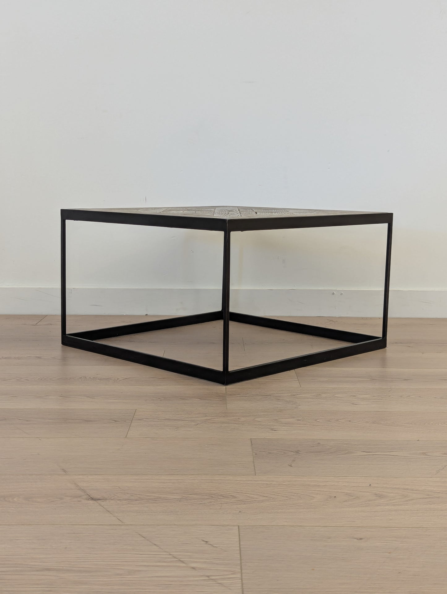 RH Reclaimed Russian Oak Parquet Coffee Table