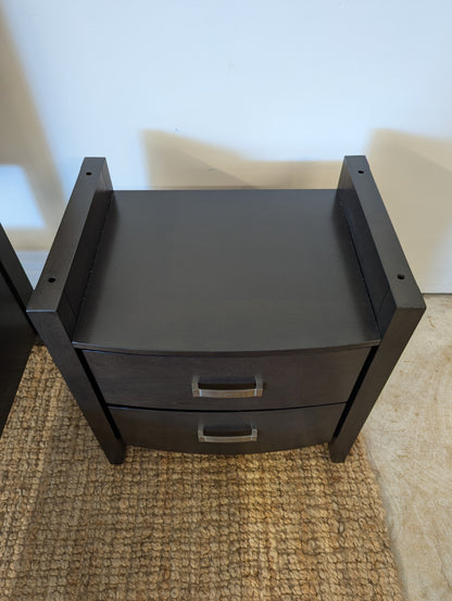 3 Piece Queen Cinema Bedroom Storage Set + Lamps