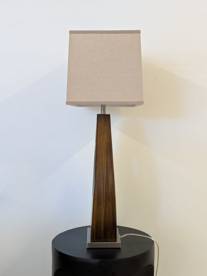 Nova of California Pearson Pecan Wood Lamp