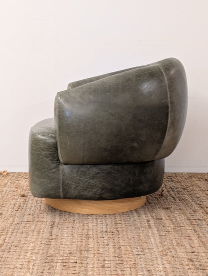 Crate & Barrel Merrick Swivel Chair