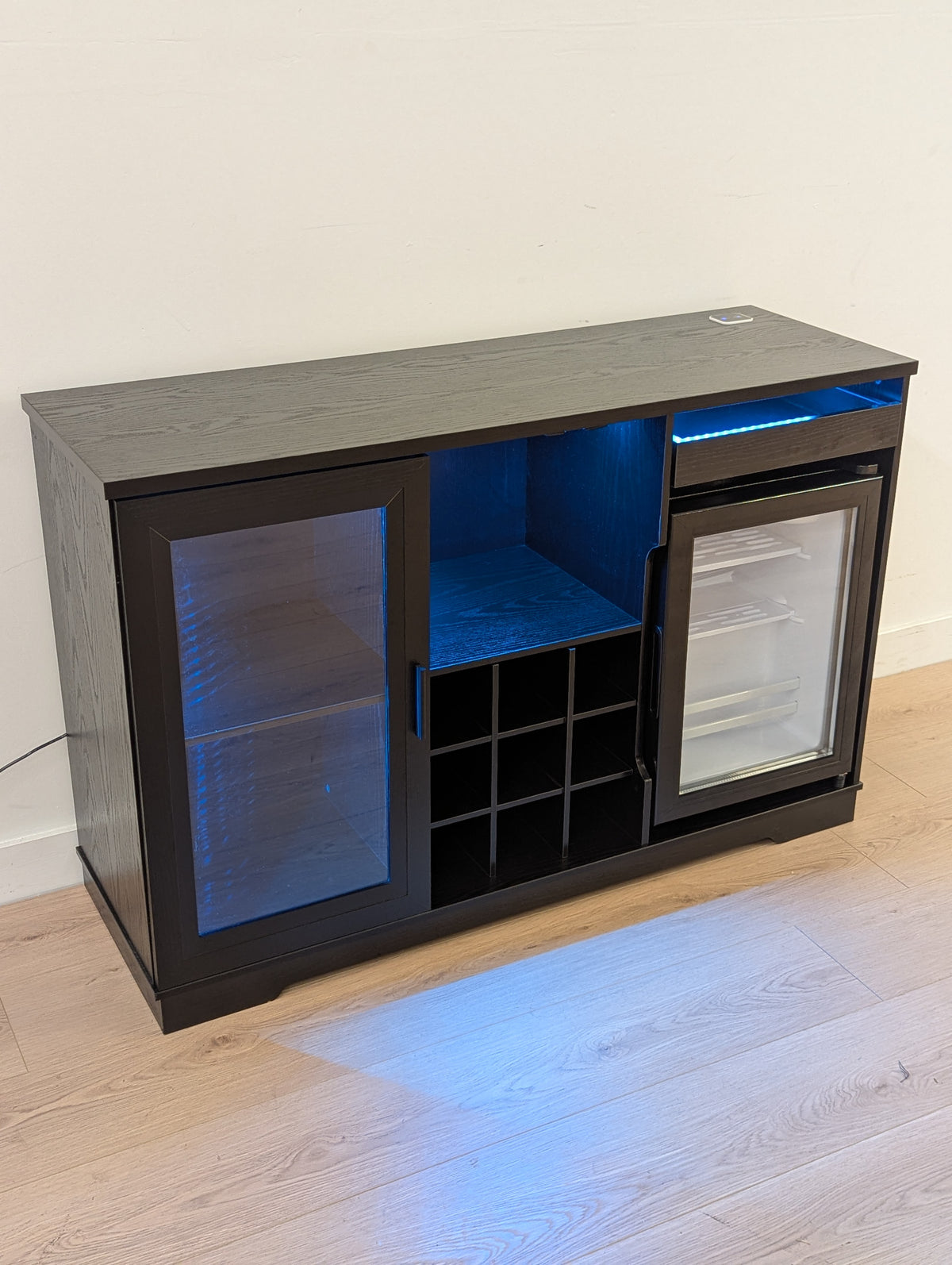 Brottar Large Coffee Bar Cabinet with Fridge