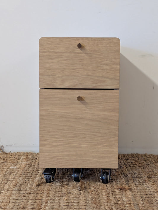 Article Krossa 12" File Cabinet - White Oak