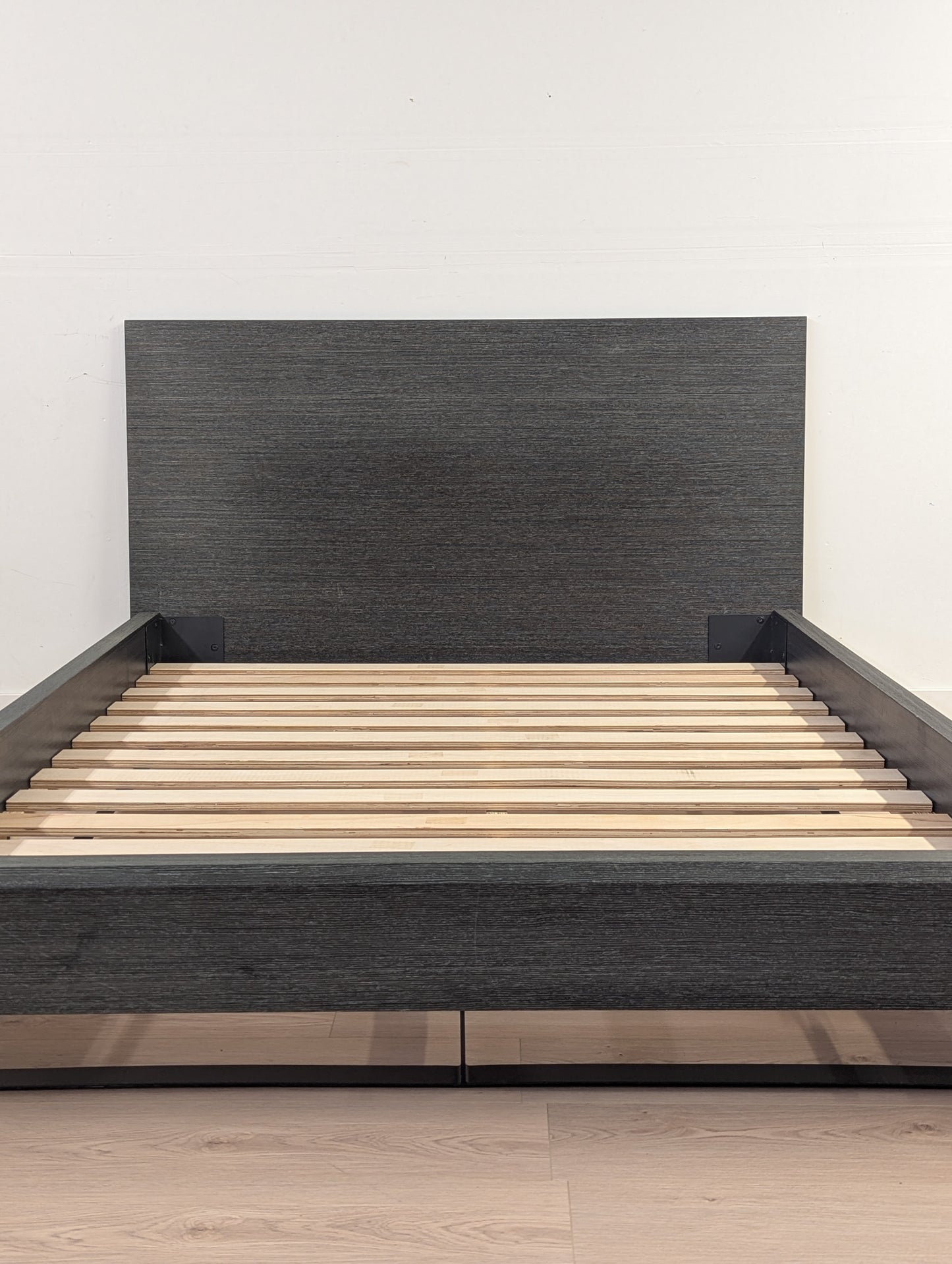 Ghost Queen Bedframe Veneer + Metal Legs and Slats