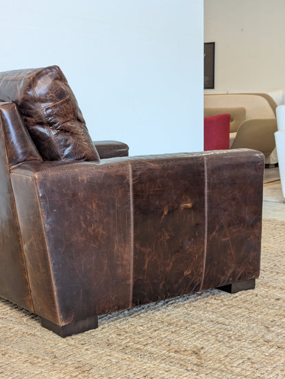 Restoration Hardware Maxwell Leather Chair (2 Available)