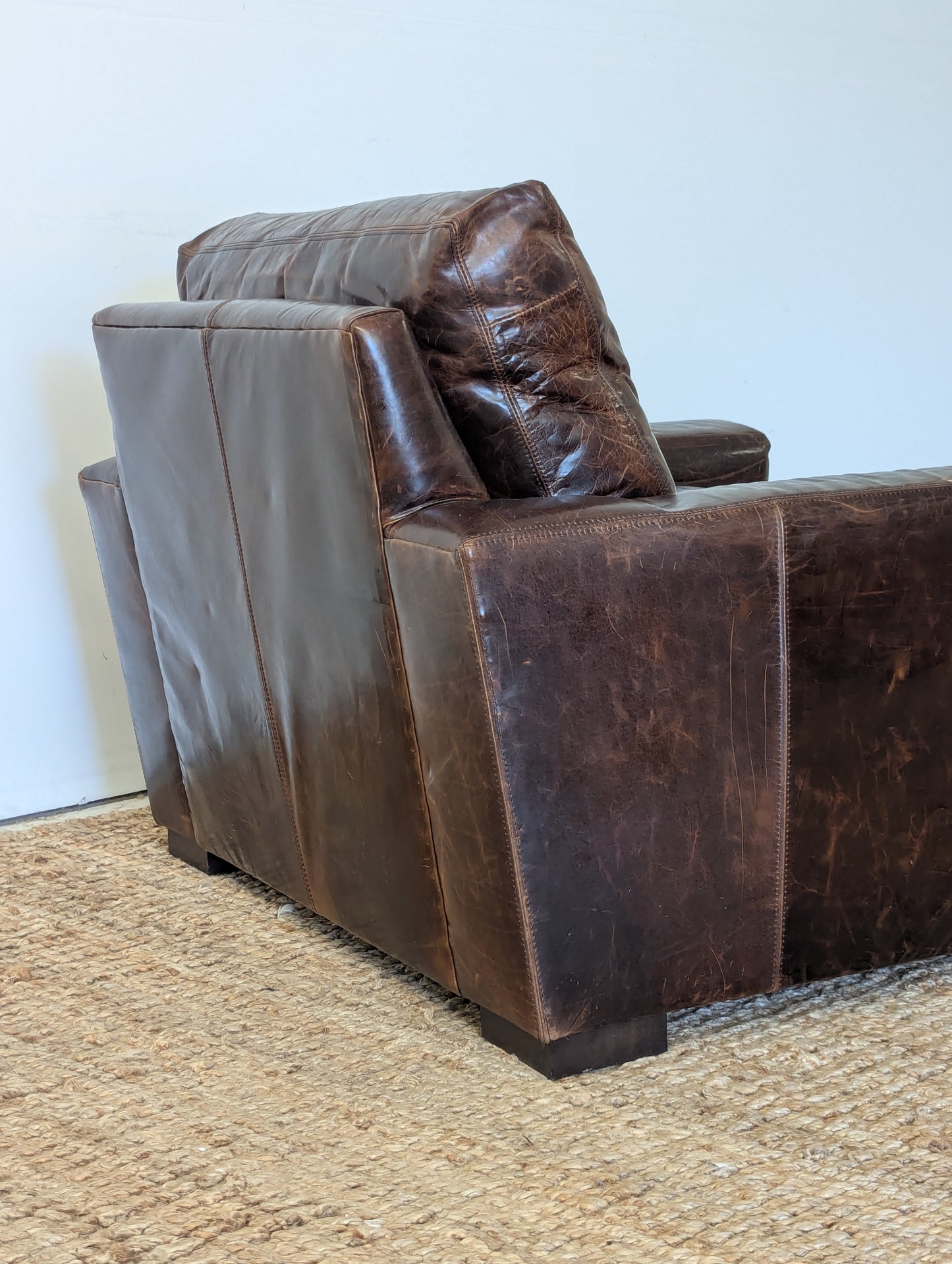 Restoration Hardware Maxwell Leather Chair (2 Available)
