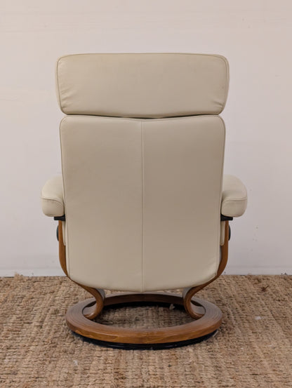 Stressless Taurus Reclining Chair and Ottoman