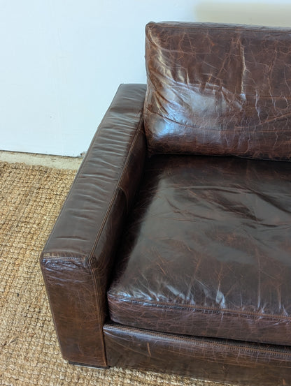 Restoration Hardware Maxwell Leather Chair (2 Available)