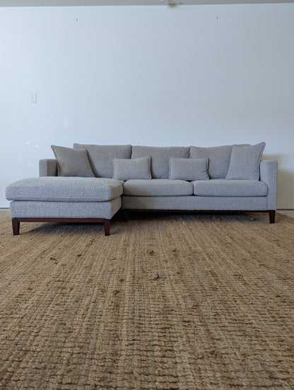 Showhome Furniture Bankbur Boucle Sectional
