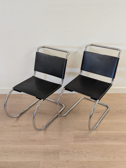 Alivar Italian MR10 by Mies van der Rohe Replication Chair (2 Available)