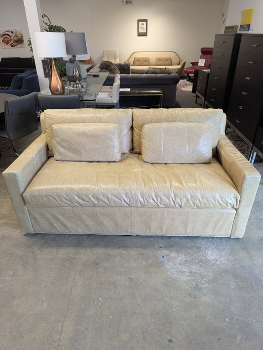 Belgian Track Arm Leather Sofa