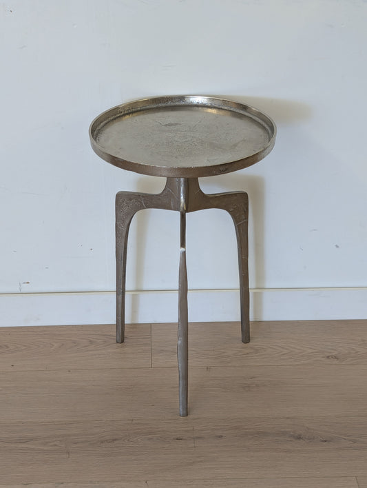 Muse & Merchant Bari Nickel Side Table