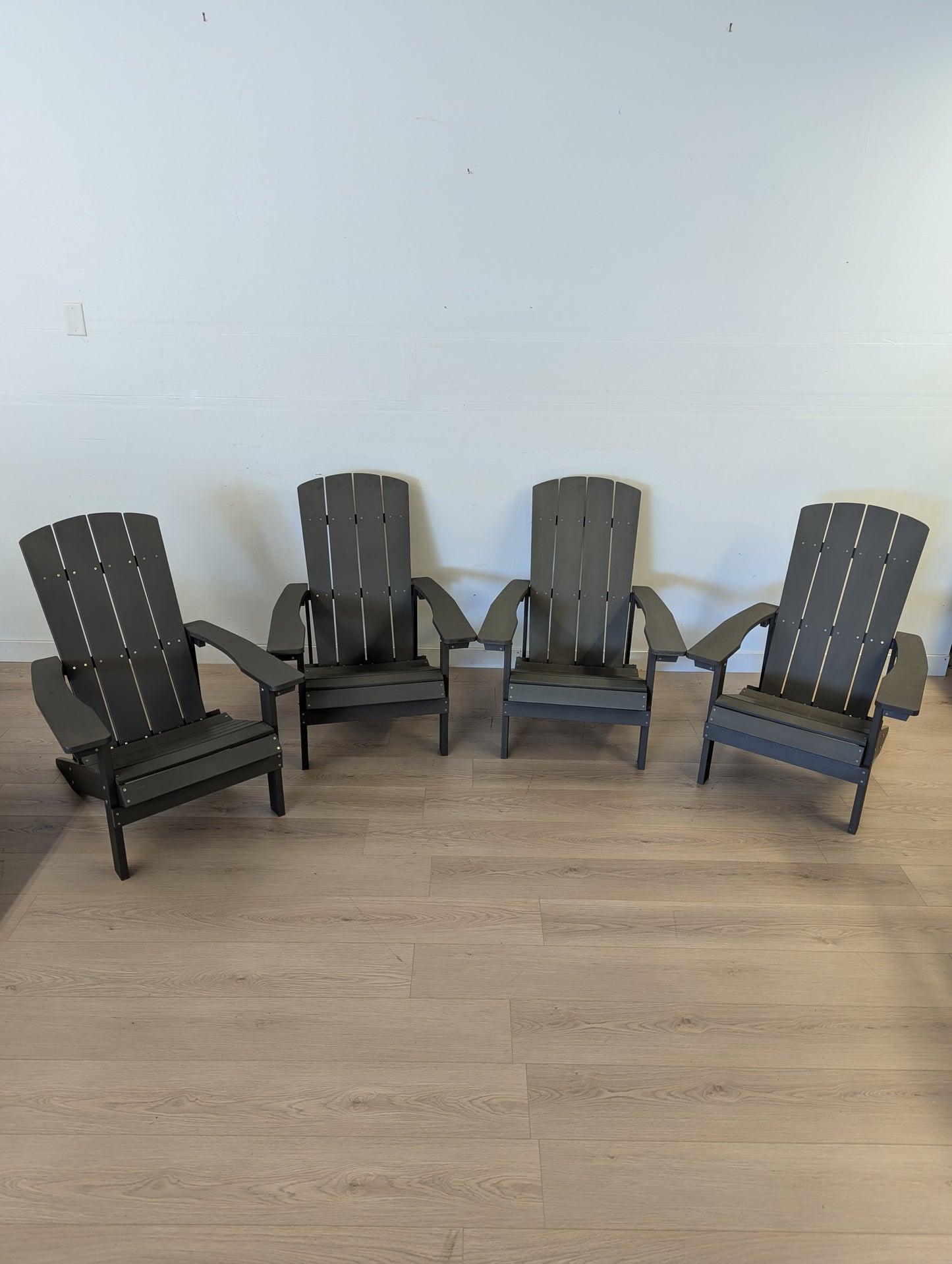 Plastic Adirondack Outdoor Lounge Chair (Set of 4)