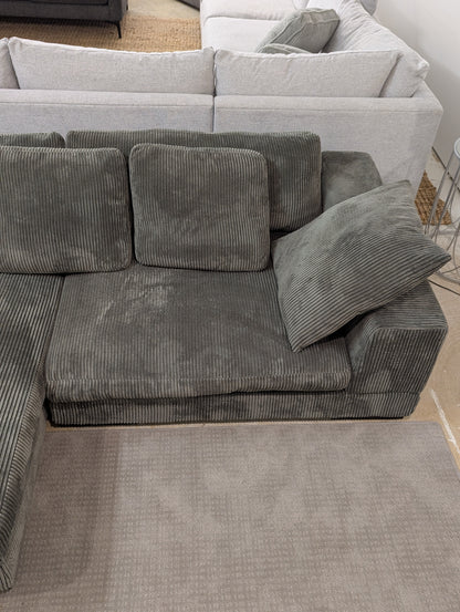 SOLD Moe's Plunge Corduroy Sectional