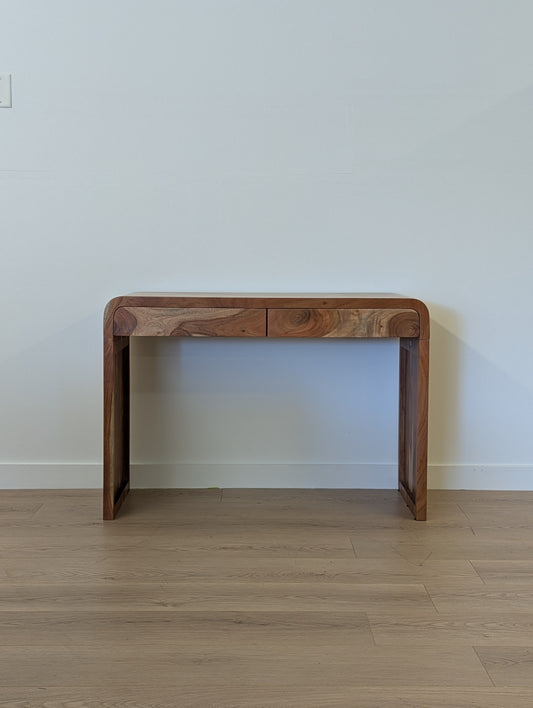 Mango Wood Console Table with 2 Drawers