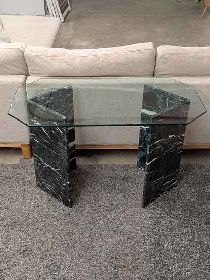 Marble Glass Table