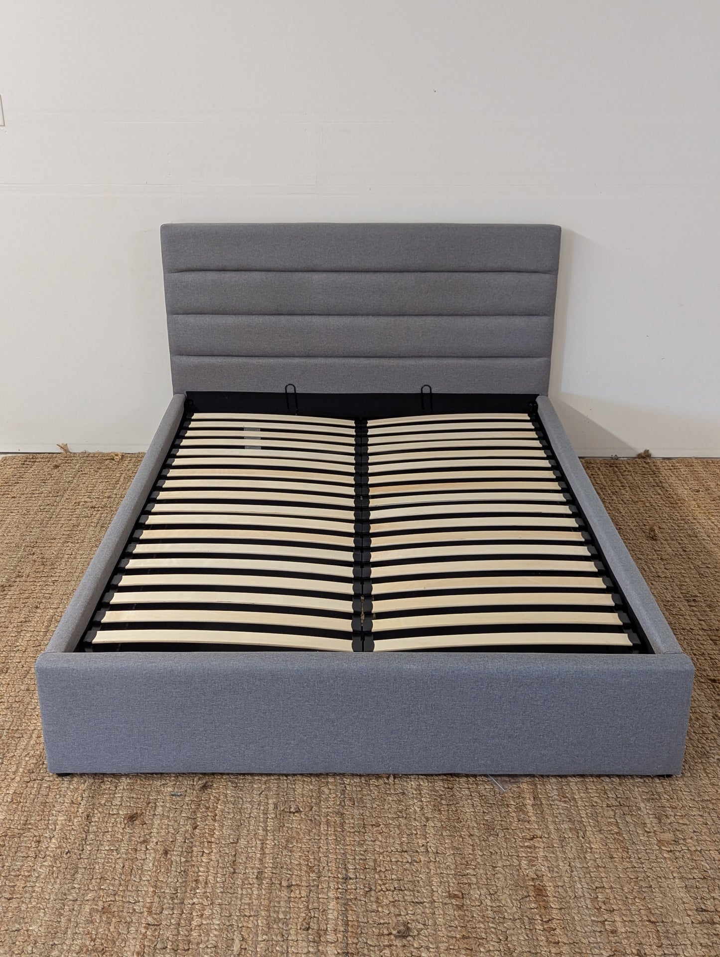 Dustin Storage Bed Greige Queen