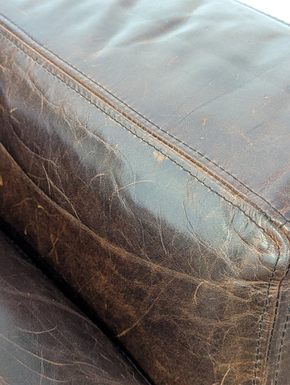 Restoration Hardware Maxwell Leather Chair (2 Available)