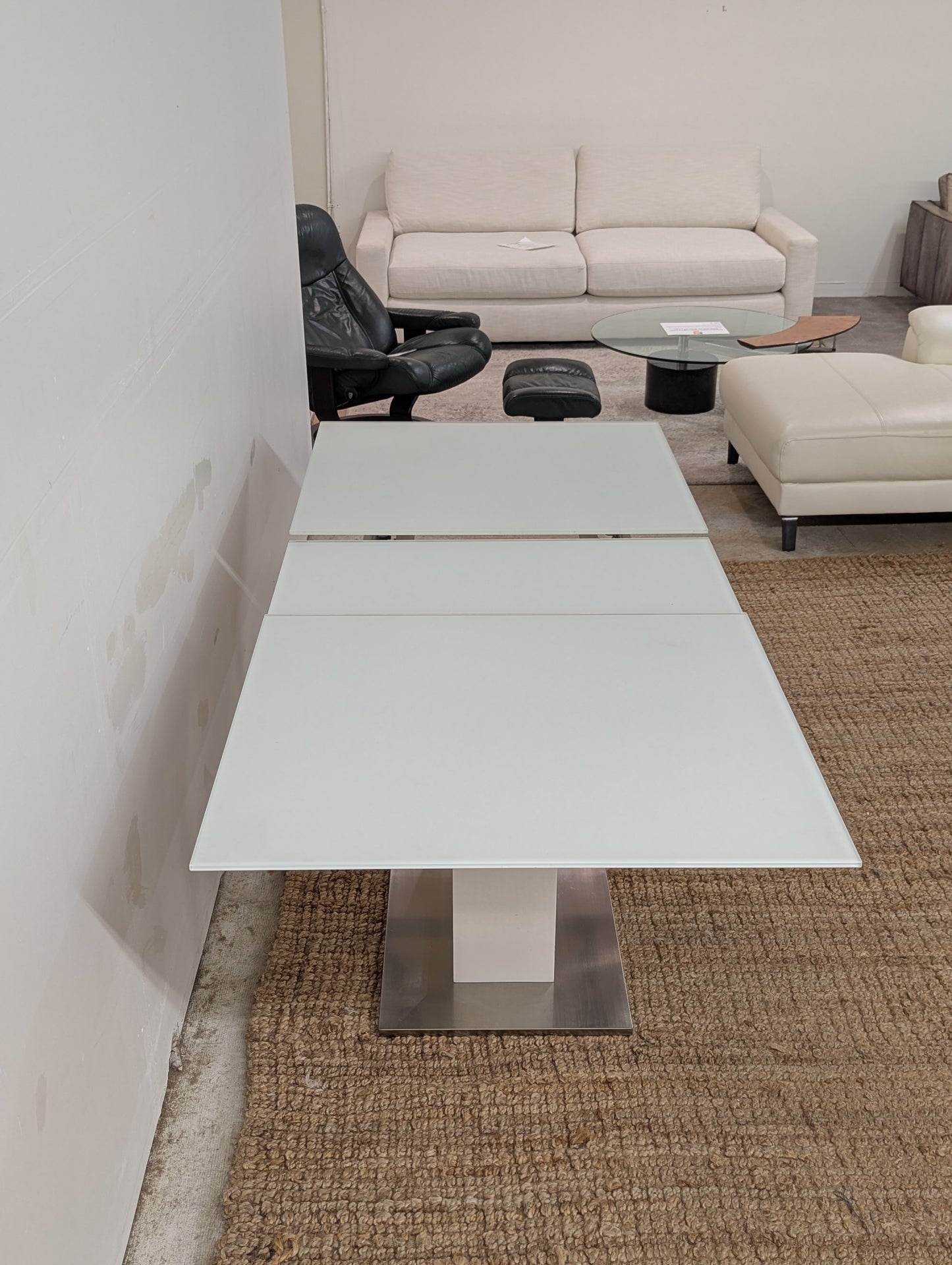 Scan Designs Extendable Glass Dining Table