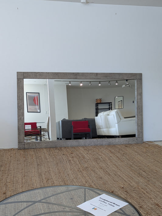 RH Russian Reclaimed Oak Mirror 55X96 Grey