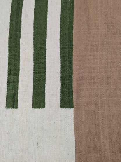 Anglo Oriental Dhurrie Handwoven Rug (91” x 118”)