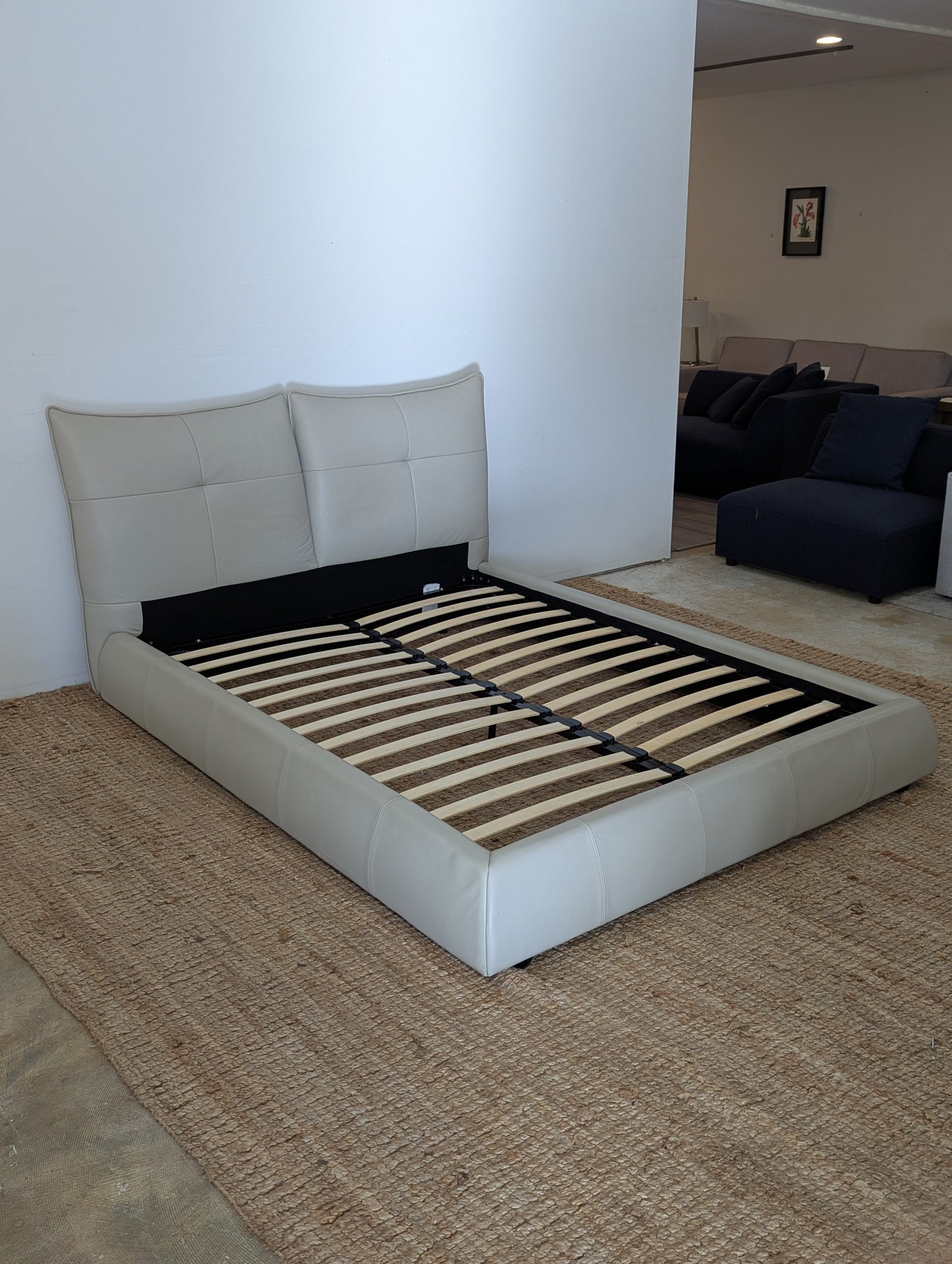 Modrest Patrick Leather Bedframe