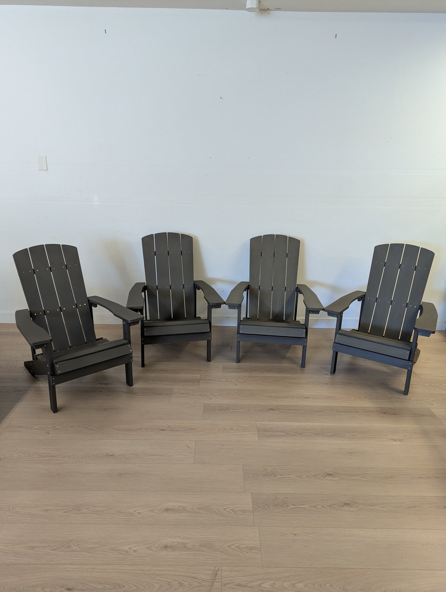 Plastic Adirondack Outdoor Lounge Chair (Set of 4)