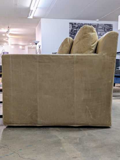Belgian Track Arm Leather Sofa